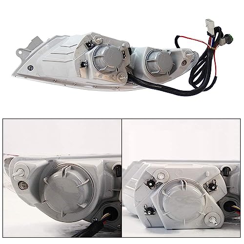 LEAVAN Headlights Assembly Fit for International Durastar 4200 4300 4400 4900 Truck,2002-2018 International 4300 Headlight Headlamp PairPair Driver (Left Side) and Passenger (Right Side) - Image 5