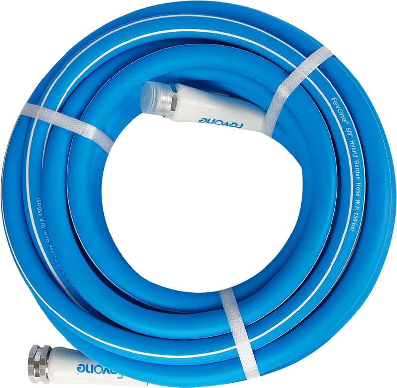 FEVONE Garden Hose 35 ft., Lightweight Hybrid Water Hose, Flexible and Durable, Leak-Free Connections - Image 1