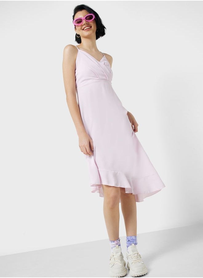 Urban Minx - Urban Minx Ruffle Hem Strappy Dress - Image 1