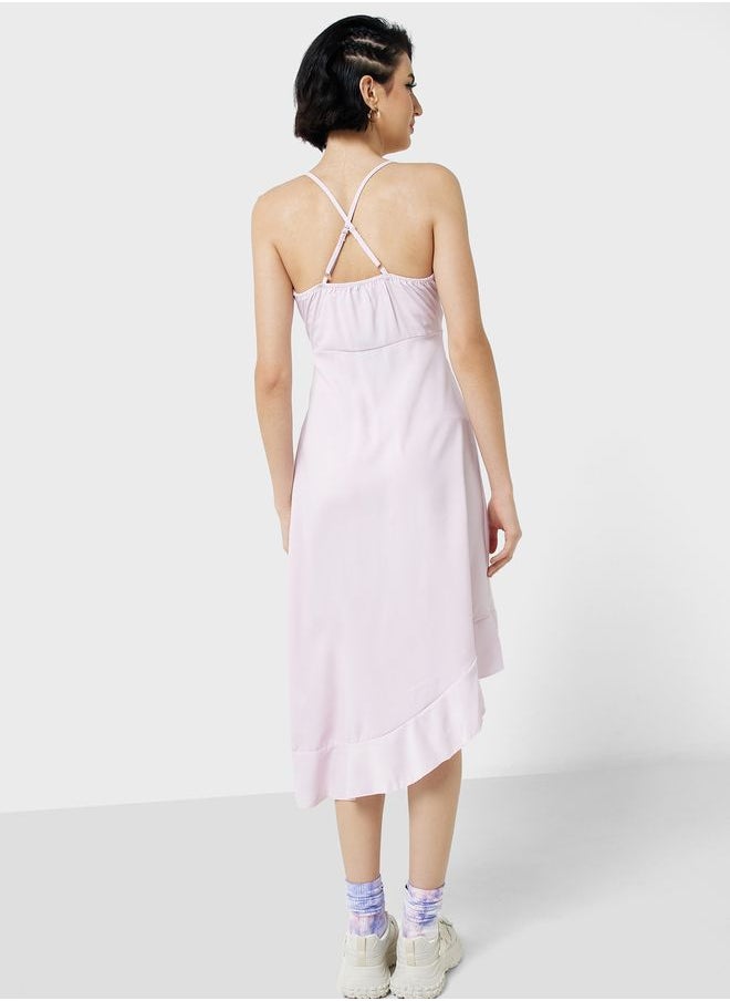 Urban Minx - Urban Minx Ruffle Hem Strappy Dress - Image 1