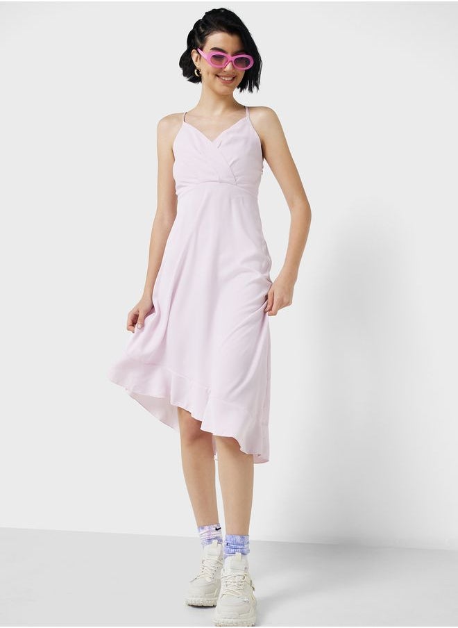 Urban Minx - Urban Minx Ruffle Hem Strappy Dress - Image 1