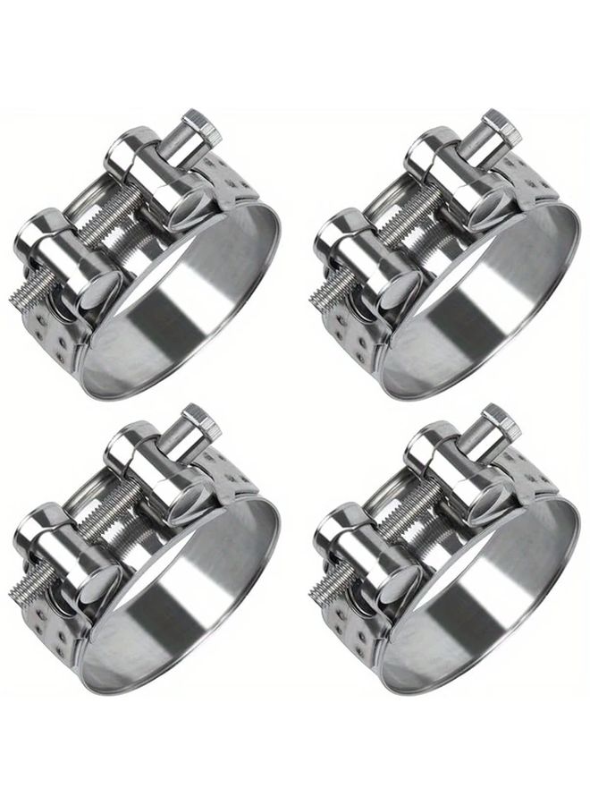 4Pcs Stainless Steel Hose Clamp Set 40 43mm For Pool Washing Machine Garden - Image 3