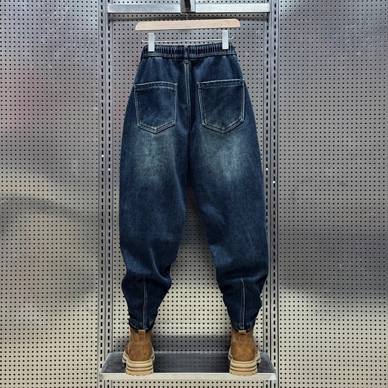 Unisex Classic Denim Jeans Loose Fit Daily Outdoor Wear - Image 4