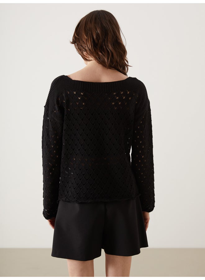 LC WAIKIKI Crew Neck Long Sleeve Women's Knitwear Sweater - Image 4