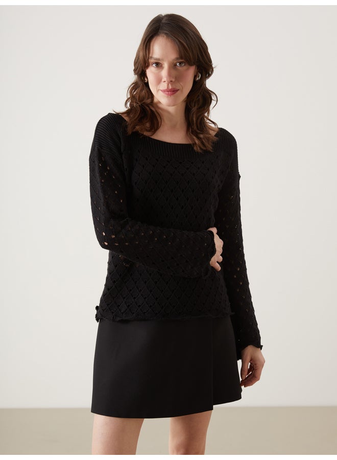 LC WAIKIKI Crew Neck Long Sleeve Women's Knitwear Sweater - Image 1