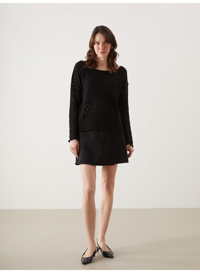 LC WAIKIKI Crew Neck Long Sleeve Women's Knitwear Sweater - Image 2