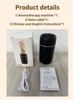 Lullaxx Lullaxx Car Aromatherapy Diffuser - 100ml USB-Powered Ultrasonic Essential Oil Humidifier with Cool Mist, 7-Color LED Lighting for Cars, Home & Office (Black)  - Image 4