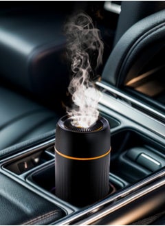 Lullaxx Lullaxx Car Aromatherapy Diffuser - 100ml USB-Powered Ultrasonic Essential Oil Humidifier with Cool Mist, 7-Color LED Lighting for Cars, Home & Office (Black)  - Image 1