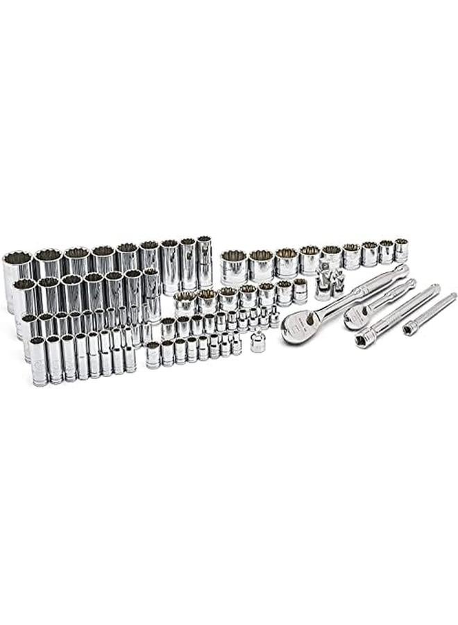 GearWrench 76 Pc. 1 4" And 3 8" Drive 12 Pt. Standard And Deep Mechanics Tool Set Sae Metric 80948 - Image 4