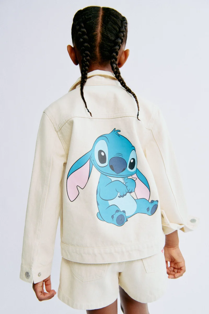 H&M Printed denim jacket