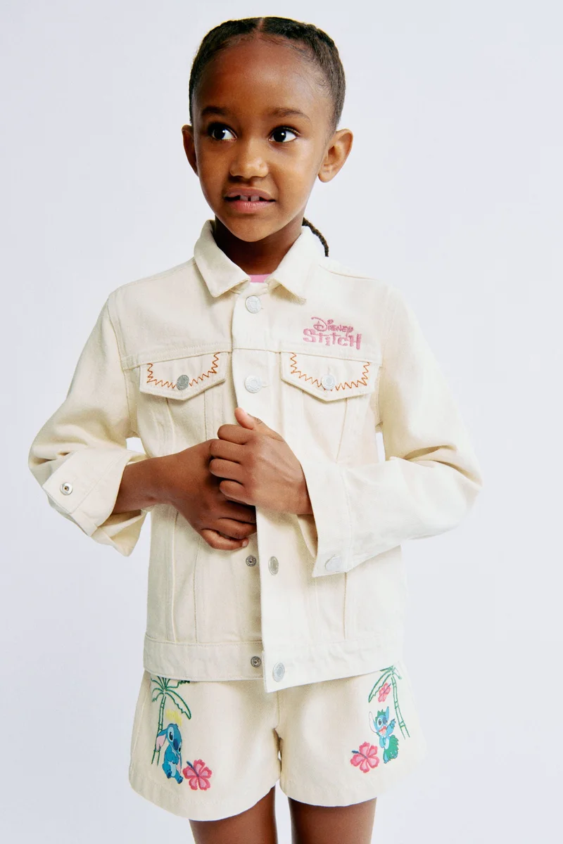 H&M Printed denim jacket