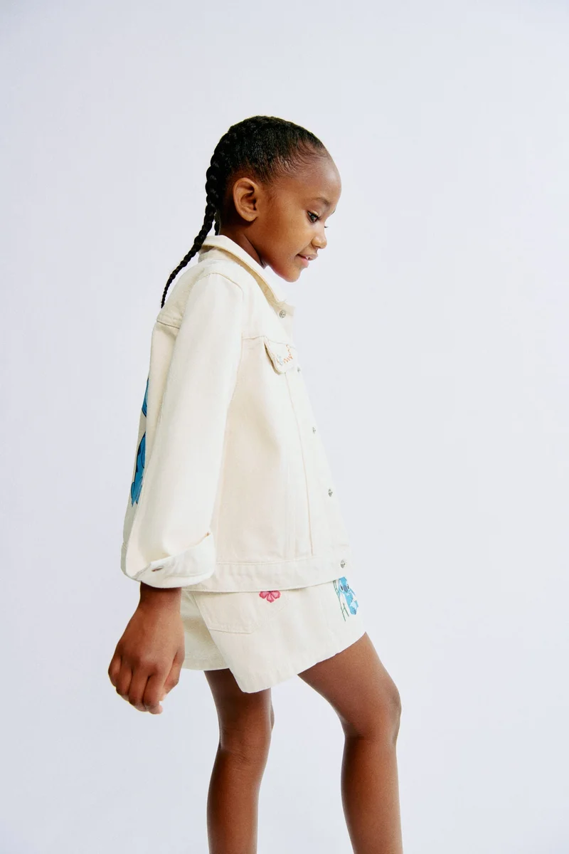 H&M Printed denim jacket