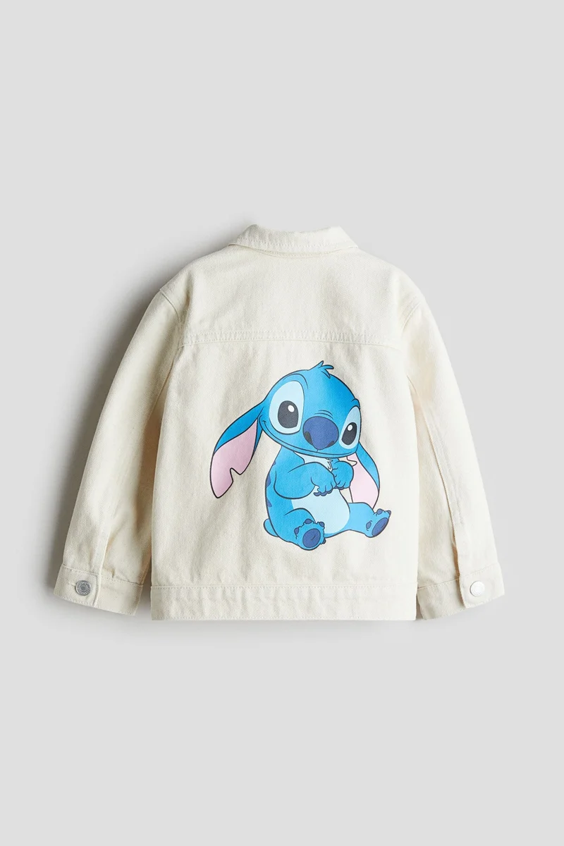 H&M Printed denim jacket