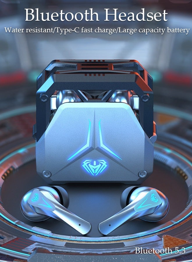 DUNISO Bluetooth Headphones Wireless Earbuds Wireless Charging Case Sports Ear buds with Bluetooth Version 5.3 Type-C Charging Port Premium Deep Bass Waterproof In-Ear Earphones for IOS and Android - Image 1