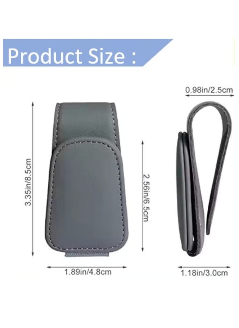 MAINTO AUTO Magnetic Eyeglass Holder for Car Visor - Secure Sunglass and Card Storage.  - Image 5