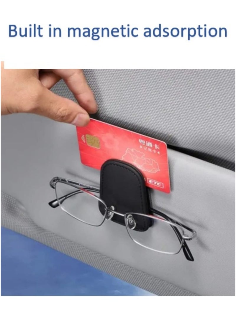 MAINTO AUTO Magnetic Eyeglass Holder for Car Visor - Secure Sunglass and Card Storage.  - Image 2