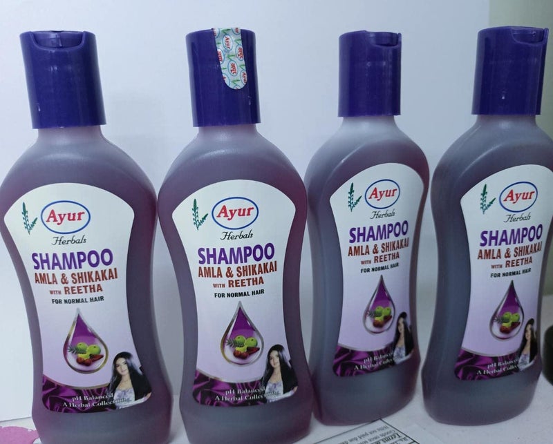 Ayur Amla & Shikakai Shampoo pack of 4 (400 ml) - Image 1