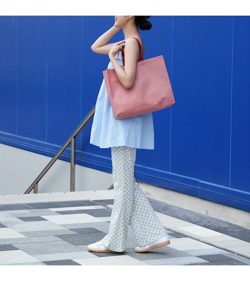 20 Pack Reusable Tote Bags In Toffee Color 35x25x10 High Quality Nonwoven Shopping Grocery Bags With Sturdy Handles Durable PP Material For Parties DIY And Storage - Image 3