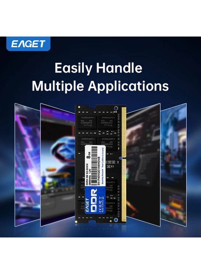 ذاكرة RAM لابتوب Eaget 16GB 2666MHz DDR4 SODIMM منخفضة الجهد Intel AMD Notebook - Image 5