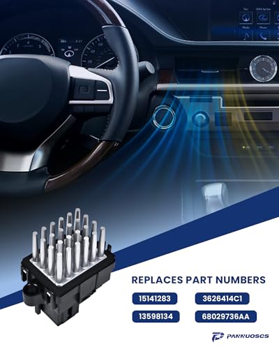 PANNUOSCS Blower Motor Resistor Compatible with Select 2007-2013 Chevy Silverado Suburban Tahoe Camaro Equinox/GMC Sierra Yukon/Buick/Cadillac/Dodge/Chrysler/Opel Replace#15141283 13598134 - Image 5
