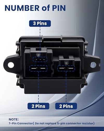 PANNUOSCS Blower Motor Resistor Compatible with Select 2007-2013 Chevy Silverado Suburban Tahoe Camaro Equinox/GMC Sierra Yukon/Buick/Cadillac/Dodge/Chrysler/Opel Replace#15141283 13598134 - Image 4