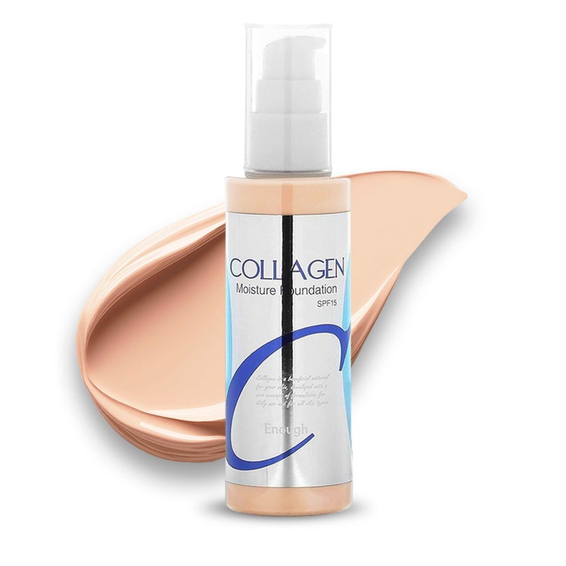 Enough Collagen, Moisture Foundation, SPF 15, 21, 3.38 fl oz (100 ml) - Image 1