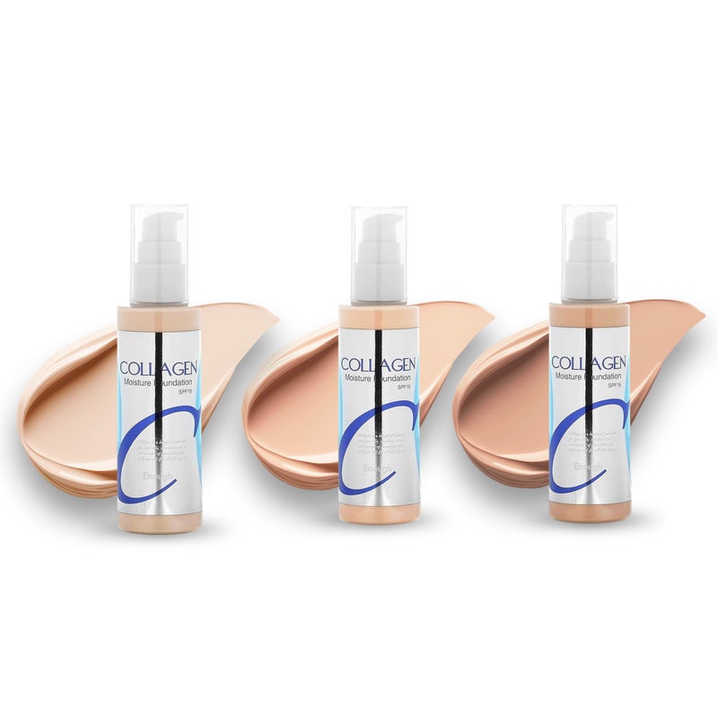 Enough Collagen, Moisture Foundation, SPF 15, 21, 3.38 fl oz (100 ml) - Image 2