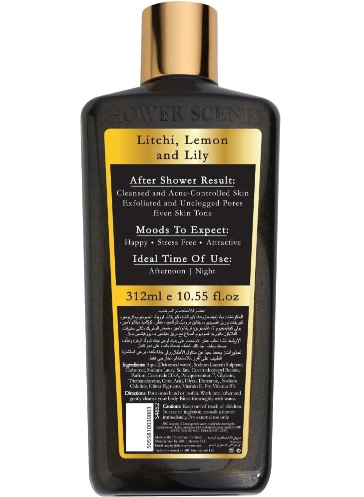 شاور سينتس عطر الاستحمام دارك فينيكس من شاور سينتس 312 مل - جل استحمام بتركيبة لامعة، عطر ناعم يدوم طويلاً مع تركيبة مرطبة، فيتامين إي، بروفيتامين بي 5 ومضادات الأكسدة - Image 2