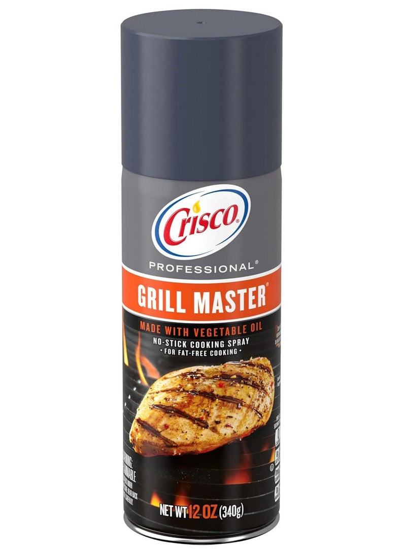 كريسكو بخاخ طهي غير لاصق من بروفيشنال جريل ماستر، مصنوع من زيت نباتي، 340 غرام - Image 1