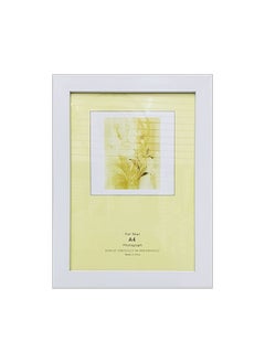 Decorhills DECORHILLS A4 Certificate Frame, 25x34cm, Premium Wood Grain Design with Real Glass, White Finish, Wall Mount & Tabletop Display, Ideal for Photos, Diplomas, Awards, and Certificates  - Image 1