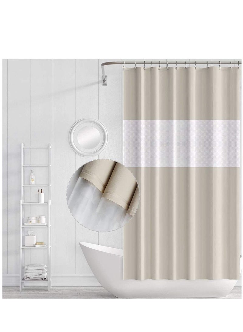 KASTWAVE Shower curtain Liner Design for Bathroom Shower and Bathtubs - Free of PVC Chlorine and Chemical Smell - Non-Toxic and Eco-Friendly - 100% Waterproof 180 X 200 cm - Image 3