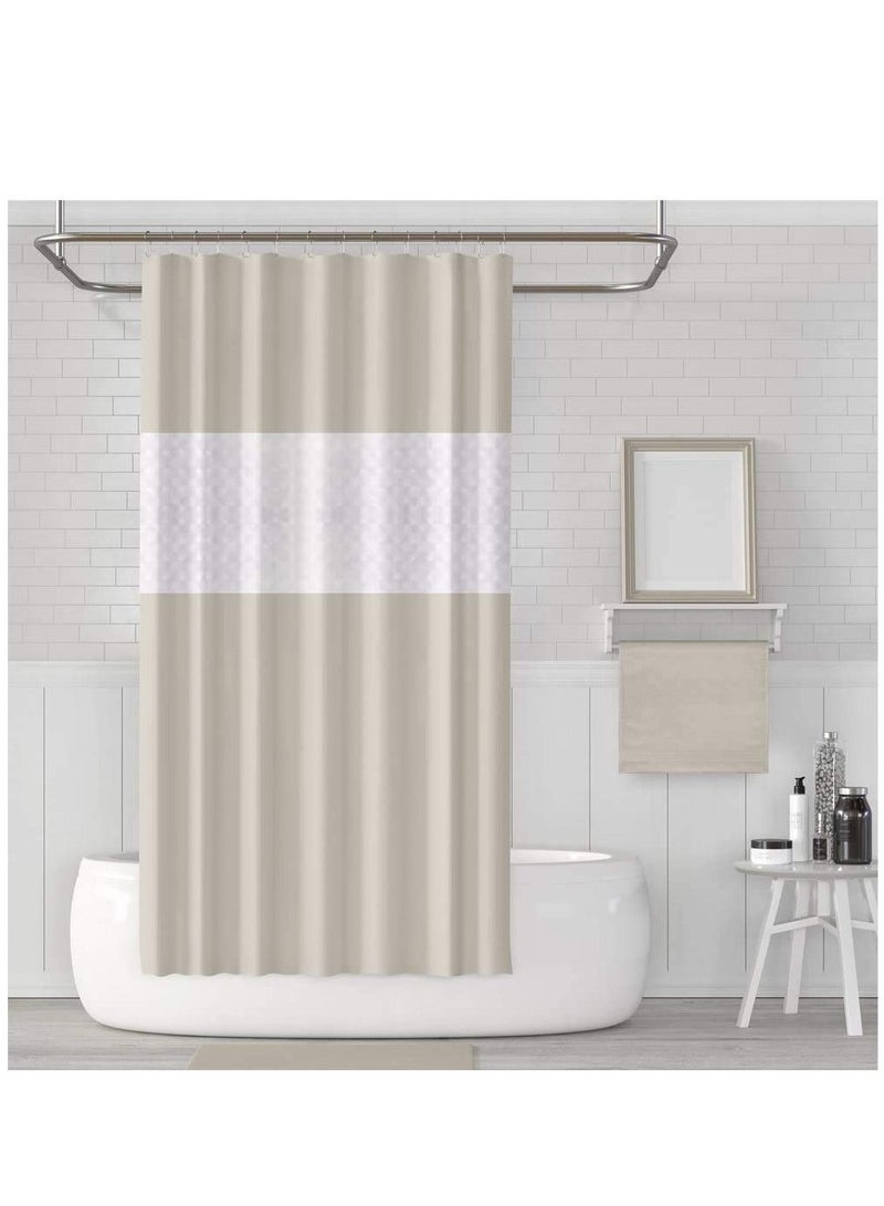 KASTWAVE Shower curtain Liner Design for Bathroom Shower and Bathtubs - Free of PVC Chlorine and Chemical Smell - Non-Toxic and Eco-Friendly - 100% Waterproof 180 X 200 cm - Image 1
