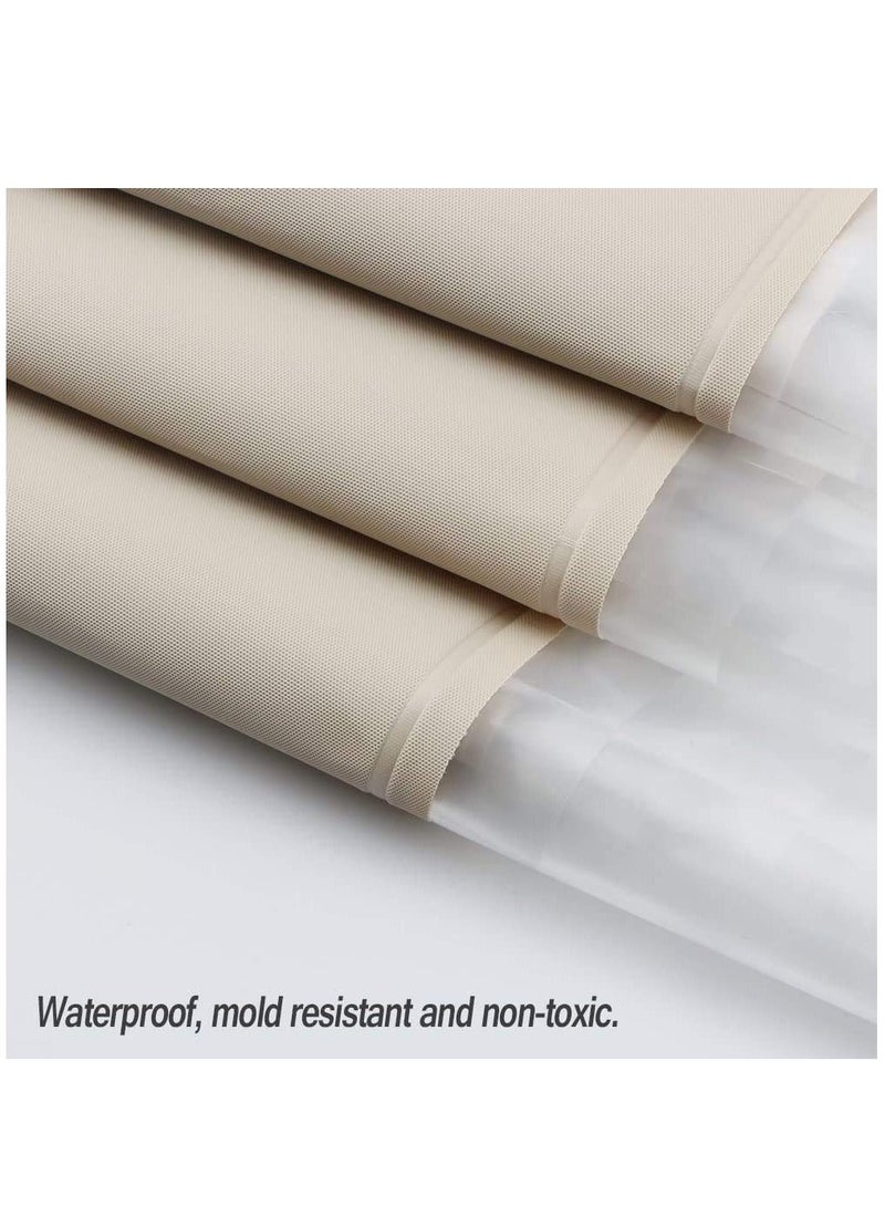 KASTWAVE Shower curtain Liner Design for Bathroom Shower and Bathtubs - Free of PVC Chlorine and Chemical Smell - Non-Toxic and Eco-Friendly - 100% Waterproof 180 X 200 cm - Image 4