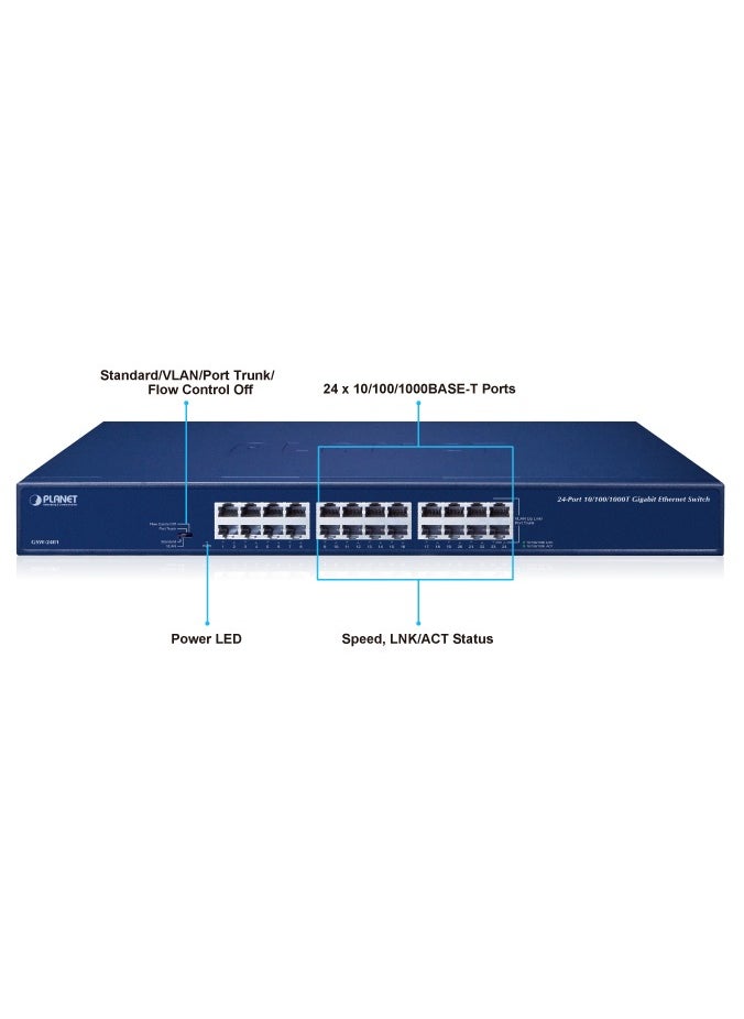 Planet GSW-2401 24-Port 10/100/1000BASE-T Gigabit Ethernet Switch - pzsku/ZC1CEF344F175D24AEFECZ/45/_/1737825922/4df5f004-13dc-4f01-82d3-95339649b673