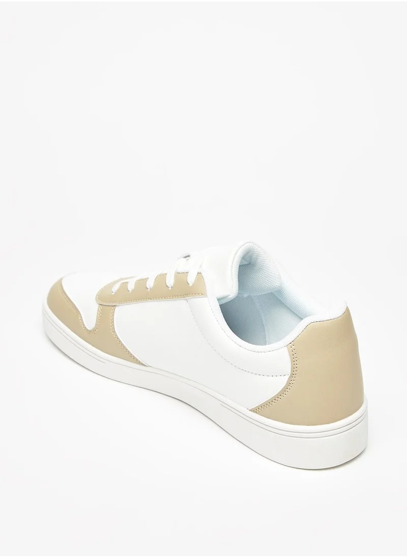 shoexpress Panelled Sneakers with Lace Up Closure