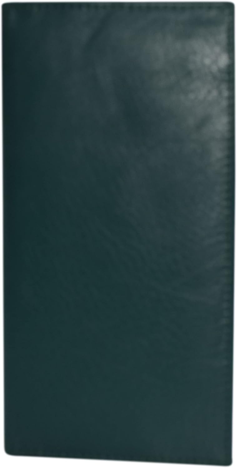 Marshal Genuine Leather Checkbook Cover Case #156-cr (CN Green) - Image 1
