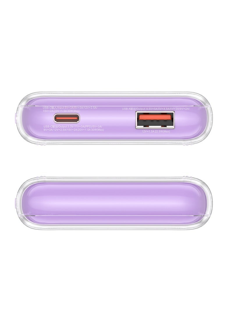 ACEFAST power bank M1 10,000mAH / Alfalfa Purple - Image 4
