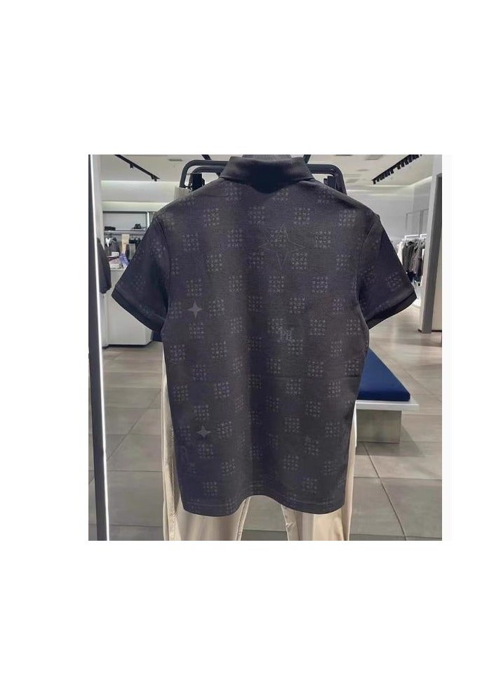 Men's Fashion Printed Casual Business Polo Shirt - Image 2