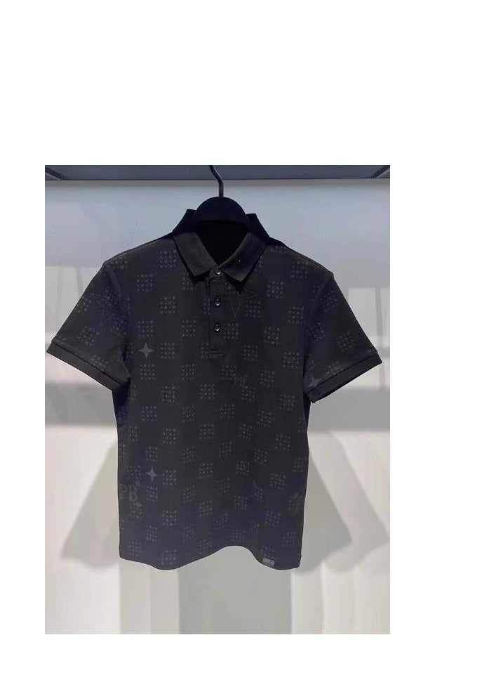Men's Fashion Printed Casual Business Polo Shirt - Image 4