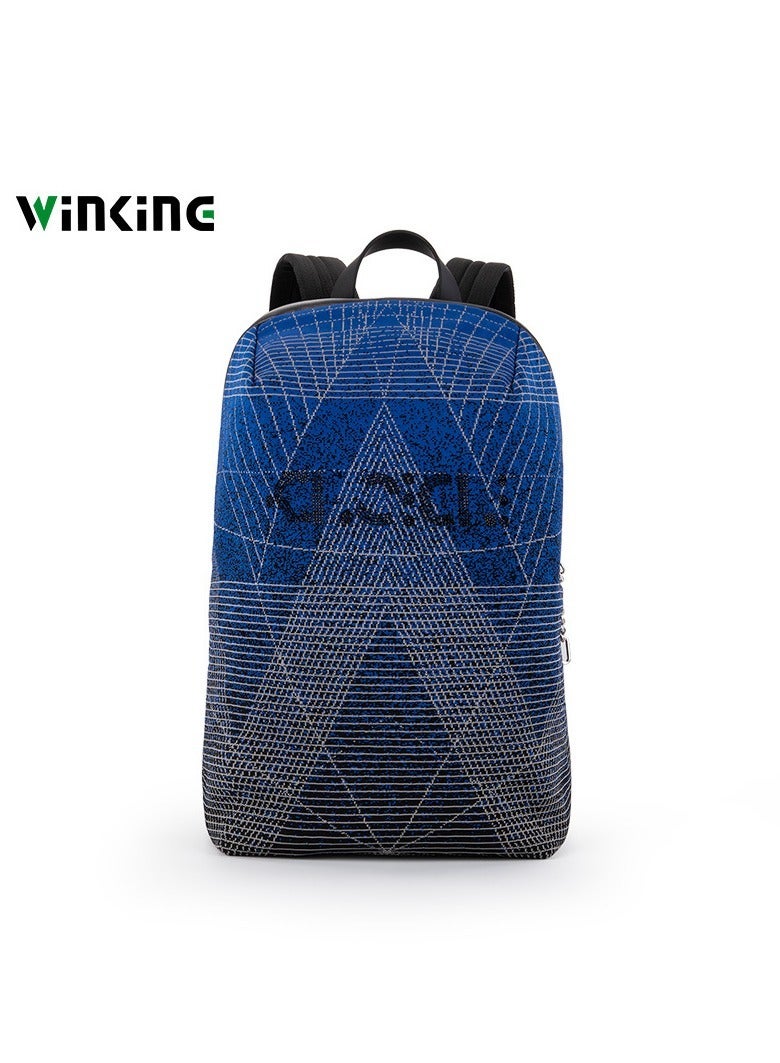 kingsons Flyknit fabric contrast gradient backpack
