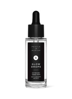 Pestle & Mortar Glow Drops - Customisable Sunless Self-Tan with Hyaluronic Acid. Effortless, Even Tanning, Super-Hydrating, Works Alongside Your Regular Skincare Products - For Men & Women- 30ml  - Image 1