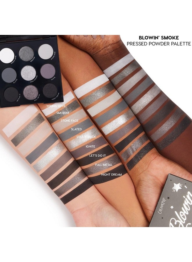 كالر بوب لوحة ظلال العيون "بلوينغ سموك" من كولور بوب - ظلال عيون فضية ولوحة ظلال عيون دخانية بلمسات نهائية معدنية وغير لامعة - مكياج عيون غني بالصبغة بتركيبة تدوم طويلاً (0.3 أونصة) - Image 2