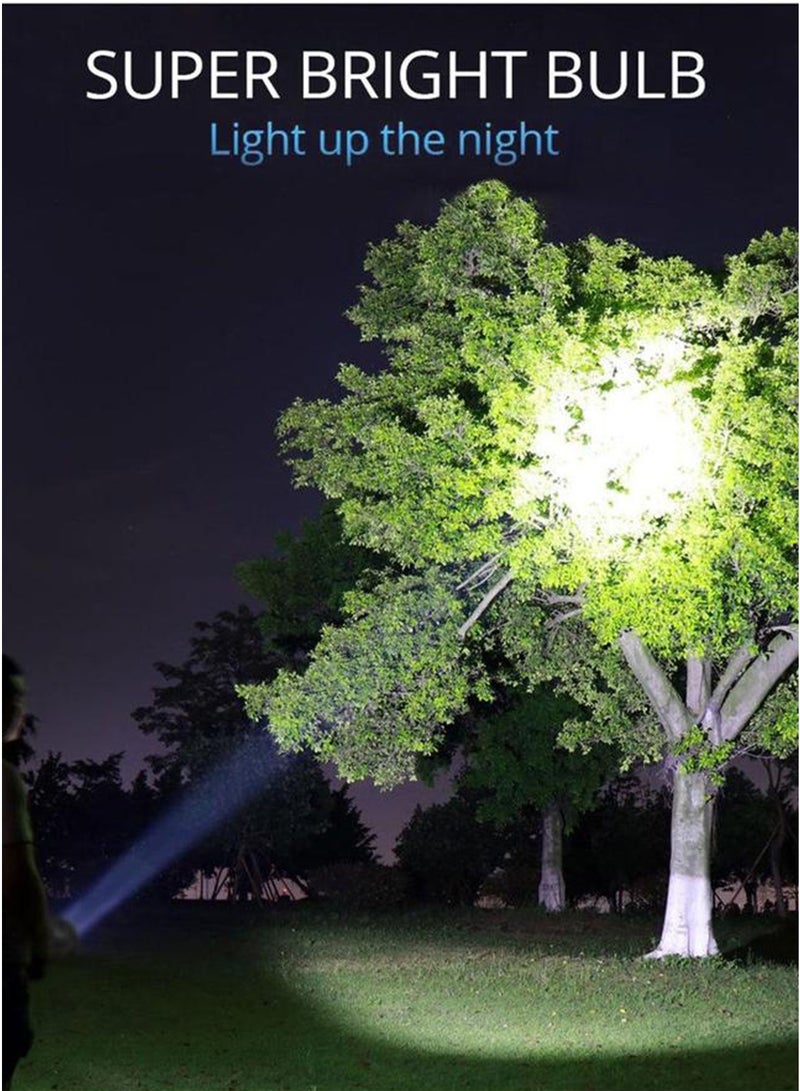 Rechargeable LED Flashlight with COB Side Light, Super Bright Battery Powerd Waterproof Handheld Flashlights - Image 4