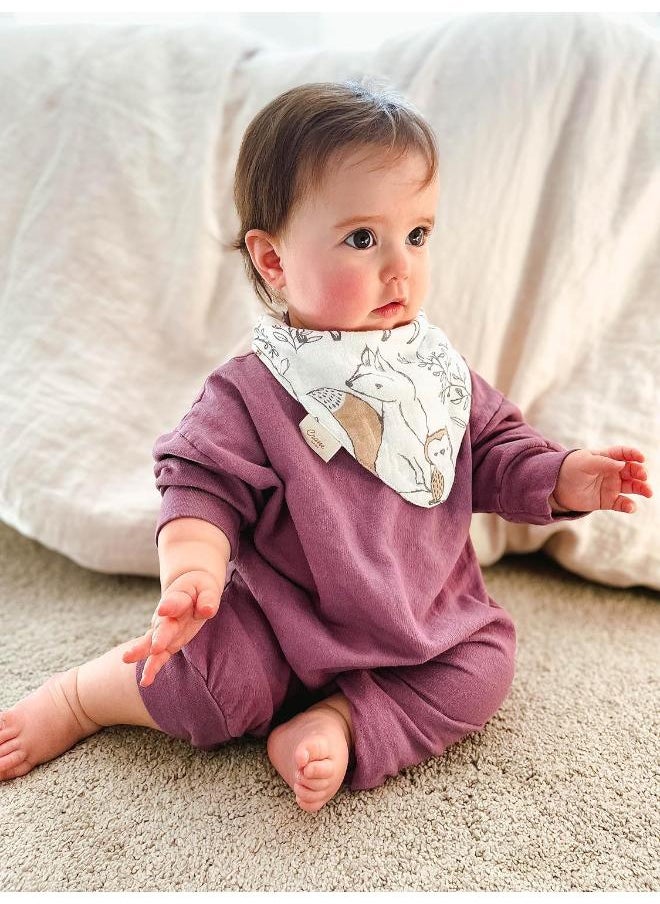 Crane BABY - 3 Pieces Ezra Muslin Bib Set, One Size - Image 1