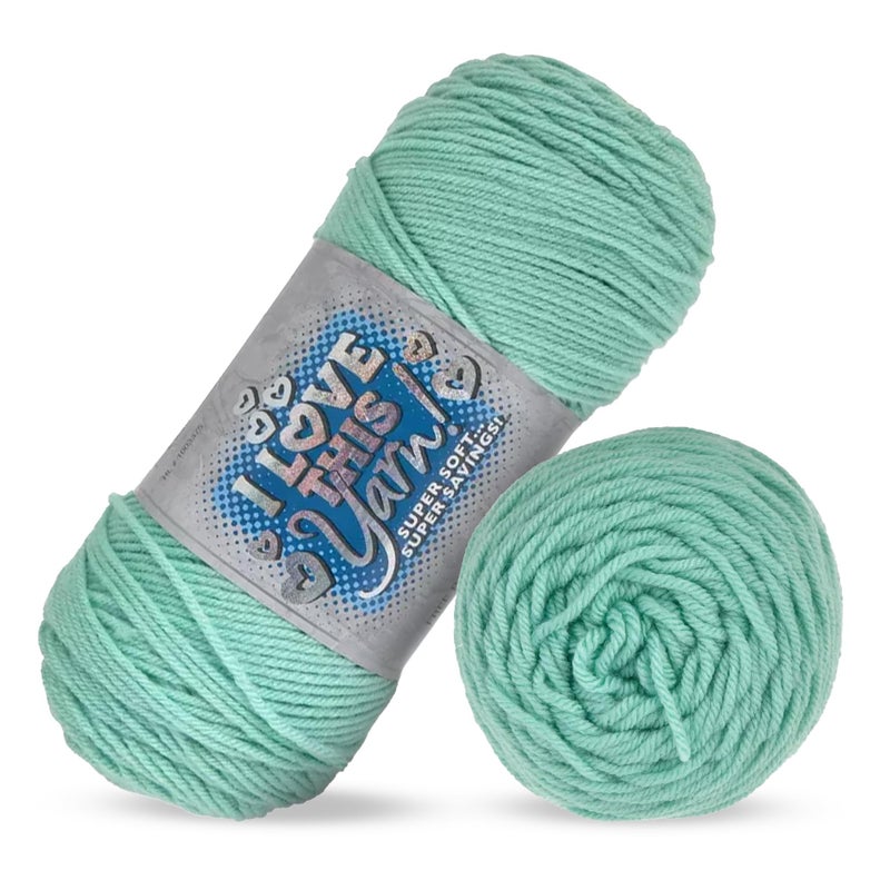 Hobby Lobby I Love This Yarn 4 Medium Acrylic Yarn for Crocheting Knitting Soft Skein 355 Yards for Blankets Hats More Ocean - Image 3