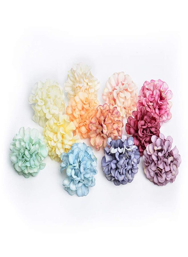 Teensery 24 Pcs 1.8" Artificial Hydrangea Flower Heads Bulk Silk Flower for Wedding Decoration Home Decor Party Supplies DIY Crafts (Mixed Color) - Image 4