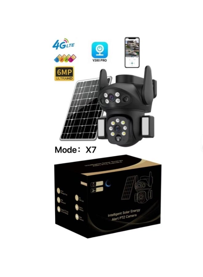 Solar Panel Powered Wireless surveillance CCTV Camera 4G SOLAR-POWERED DUAL-LENS 4G SECURITY CAMERA - Image 4