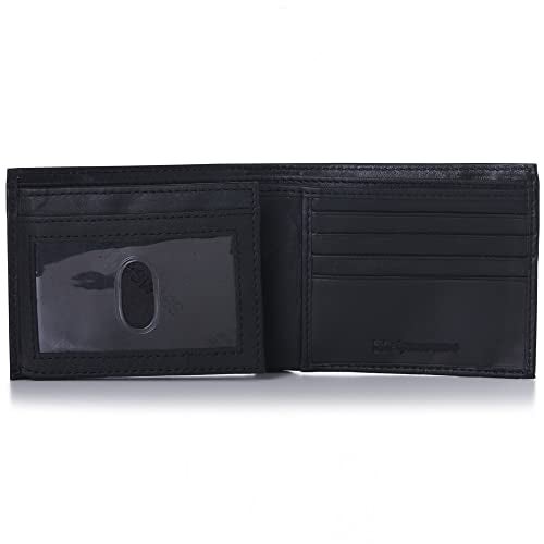 Alpine Swiss Mens Wallet Trifold Bifold Billfolds to choose from Genuine Leather Comes in Gift Bag - Image 1