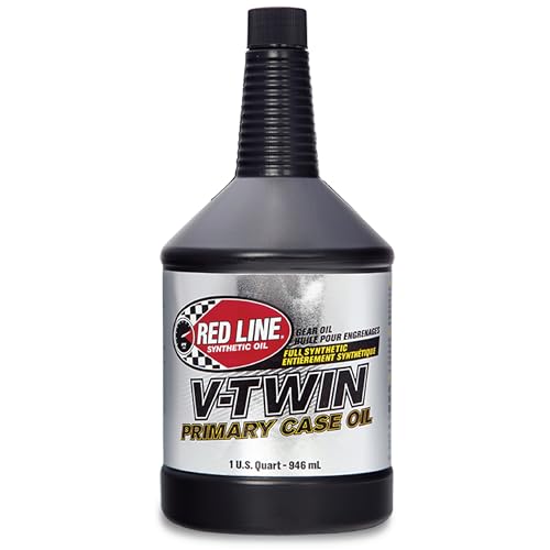 Red Line 42904 V-Twin Primary Case Oil, For use with UTVs, ATVs and Sportbikes - 1 Quart (3 Pack) - Image 1