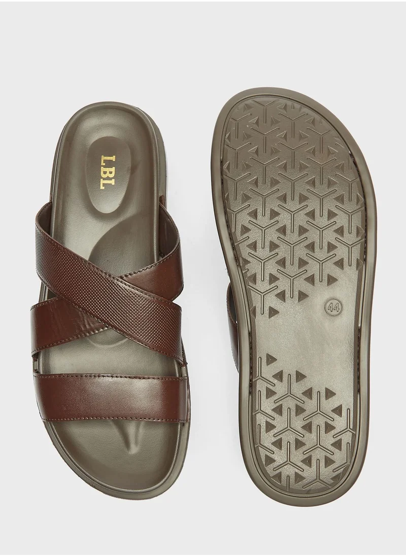 ال بي ال من شو اكسبرس Casual Cross Strap Sandals